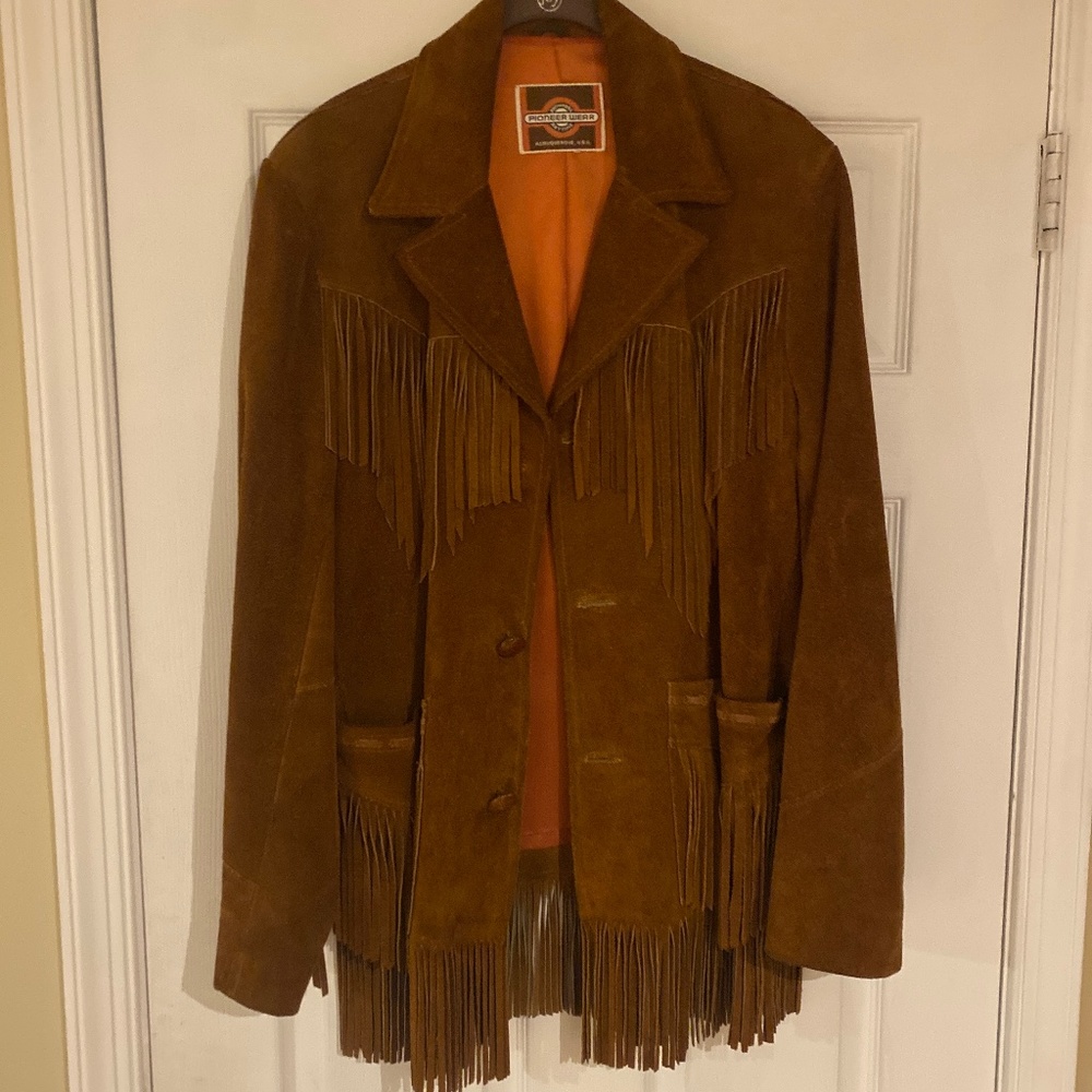 Suade 60’s jacket with fringes